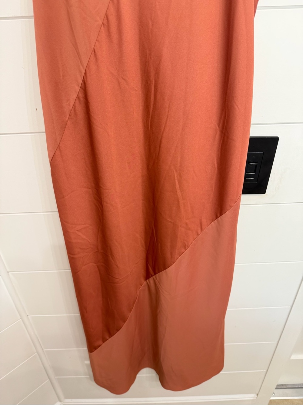 Hatch Rust Color Maternity color block Slip Midi Dress Size 2 36780 - Picture 5 of 9